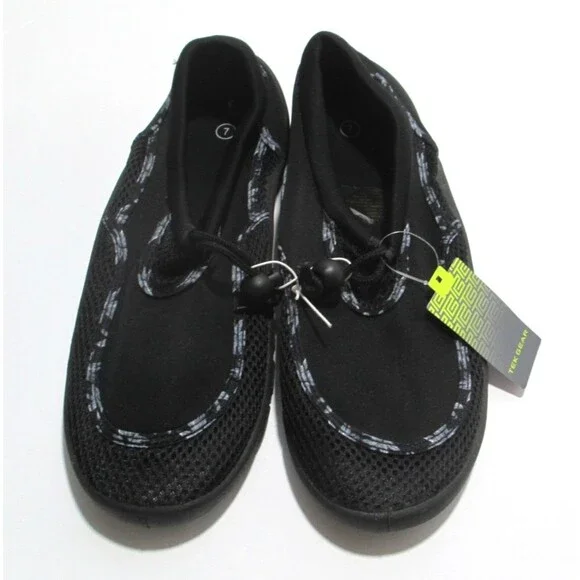 NWT Tek Gear Water Shoes Black Camo Anti Slip Adjustable Big Boys XL