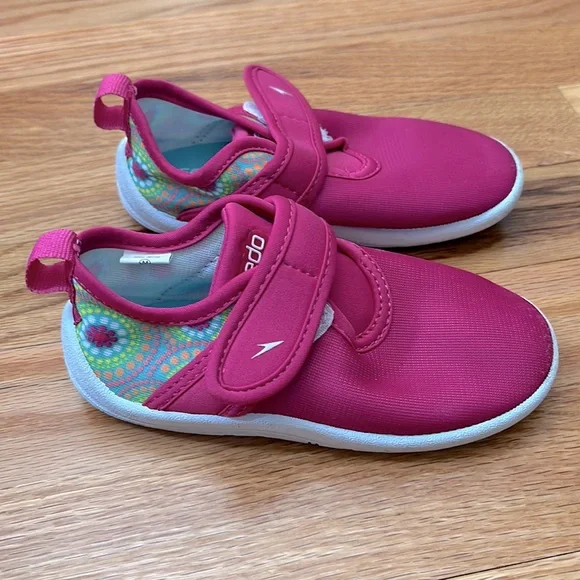 Toddler Kids Speedo Water Shoes Pink Floral Medium 7 8