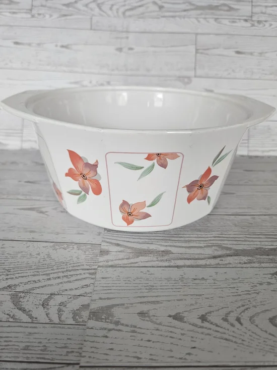 VINTAGE HARUMI JAPAN FLORAL CASSEROLE DISH