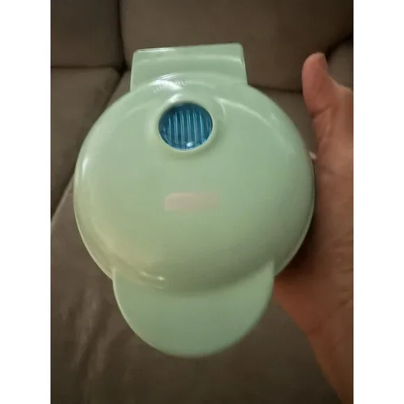 Dash Mini Waffle Maker Aqua Mint DMW001AQ Compact Nonstick Tested Works