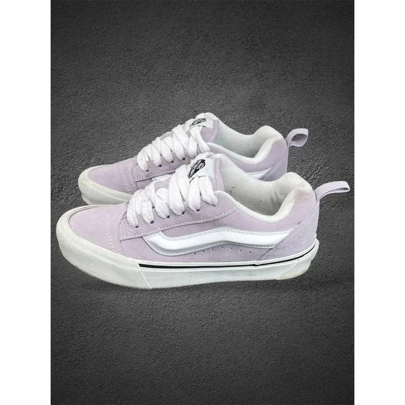 Vans Knu Skool Lavender Purple Suede Chunky Skate Shoes Womens 6 Mens 4.5 721356