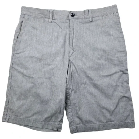 Banana Republic Striped Shorts Mens 34 Blue White Cotton Seersucker Style Casual