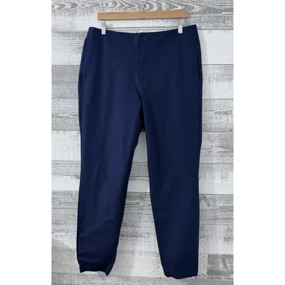 Banana Republic Men 36X31 Navy Straight Leg Chino Pants Lightweight
