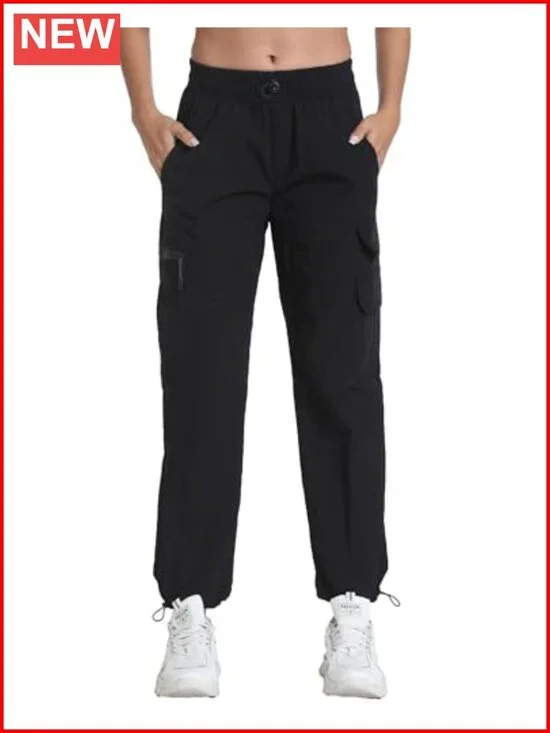 Lightweight Water Resistant Hiking Joggers with 5 Pockets