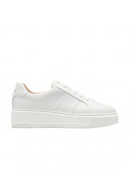 FRANKIE4 Riley White Tumbled WOMEN'S LEATHER SNEAKER