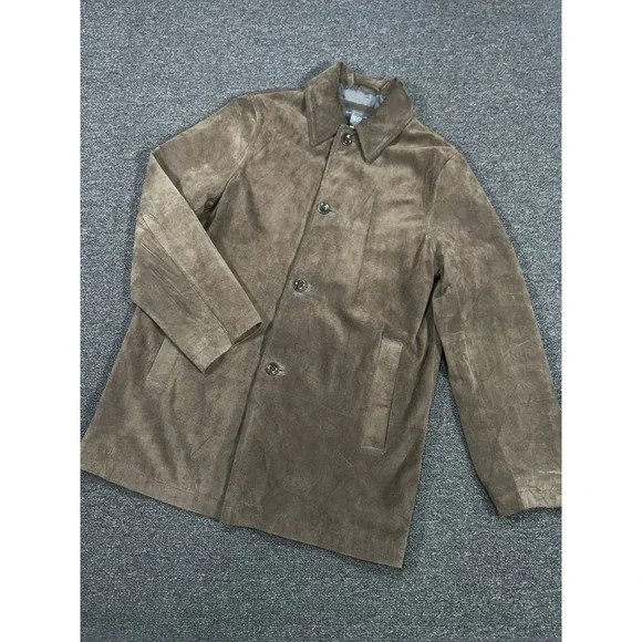 Vintage‎ Banana Republic Brown Heavy Duty Suede Jacket Work Shirt Men's Small