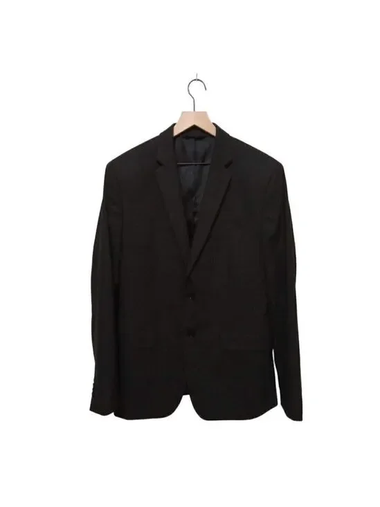 BANANA Republic Charcoal Gray Slim Fit Single Breasted Blazer Sz 42L