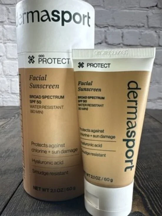 Dermasport SPF 50 Facial Sunscreen Lotion Broad Spectrum 80 Min Water Resistant