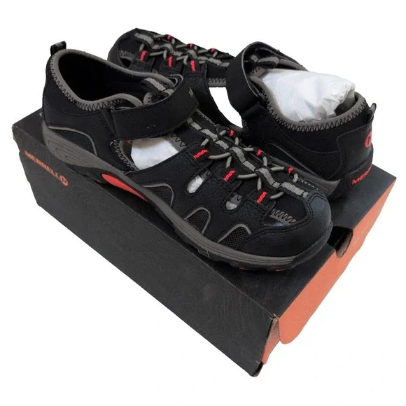 Merrell ML Hydro H20 Hiker Sandals -Boys Size 6 - Black - New