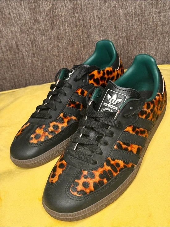 adidas Women’s Leopard Print Samba Sneakers
