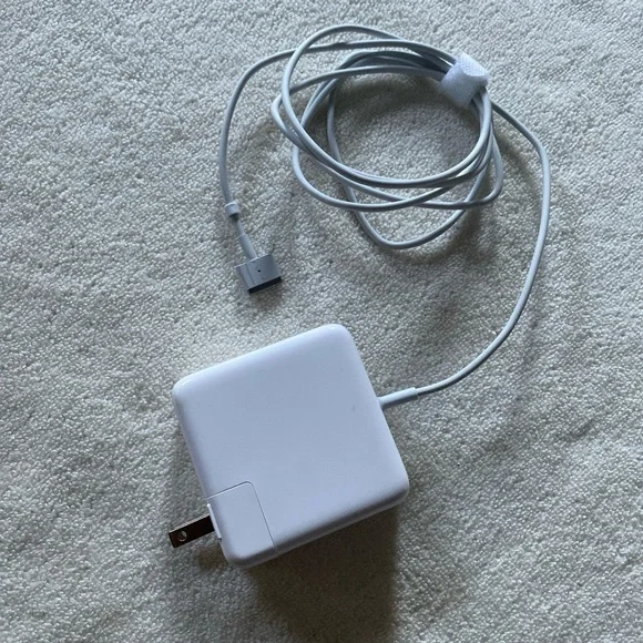 White Laptop Power Adapter with MagSafe-Style Connector