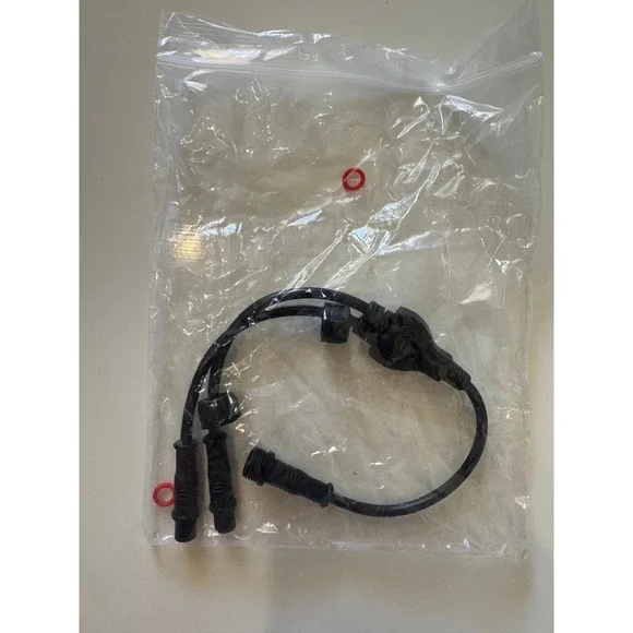 4-Core 4-Pin Y Splitter Cable Waterproof LED Lighting Connector Black X004MO3Q1L