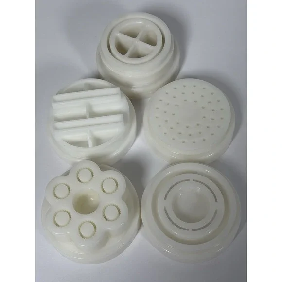 Popeil Automatic Pasta Maker P400 Disc Set – Lot of 5 Pasta Dies / Attachments
