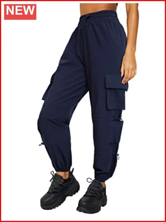 Quick Dry Cargo Pants Lightweight Tactical Hiking Pants with 6 Pockets Elastic