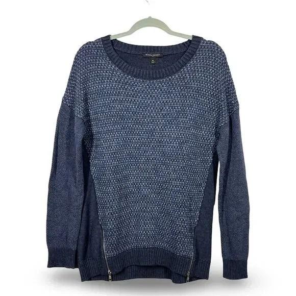 Banana Republic Mens Navy Knit Crewneck Sweater Medium