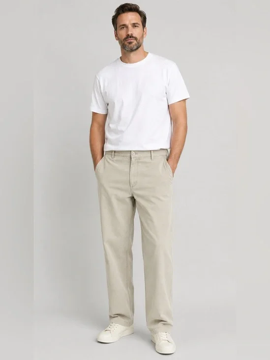 Banana Republic Men’s Straight Leg Chino Pants 35R Beige 100% Cotton