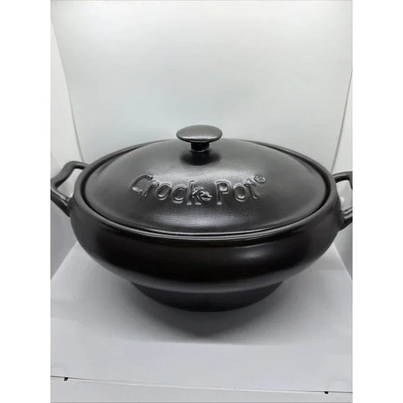 Rival Crock-Pot Versaware Slow Cooker Black Stoneware-missing Cooking Part