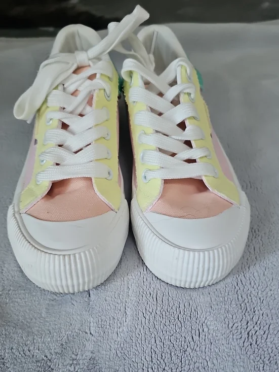 Rocket Dog Pastel Pink Yellow Green Low-Top Sneakers