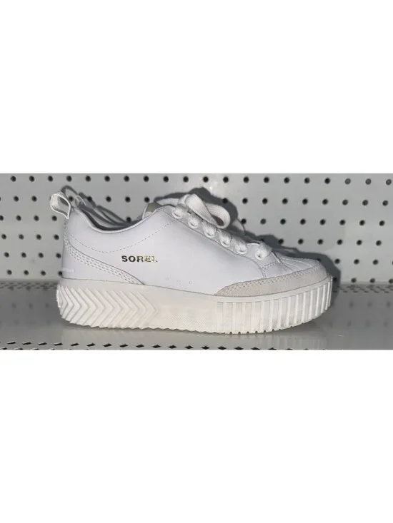 Sorel Ona Ave Low Womens Leather Waterproof Casual Shoes Sneakers Size 6.5 White