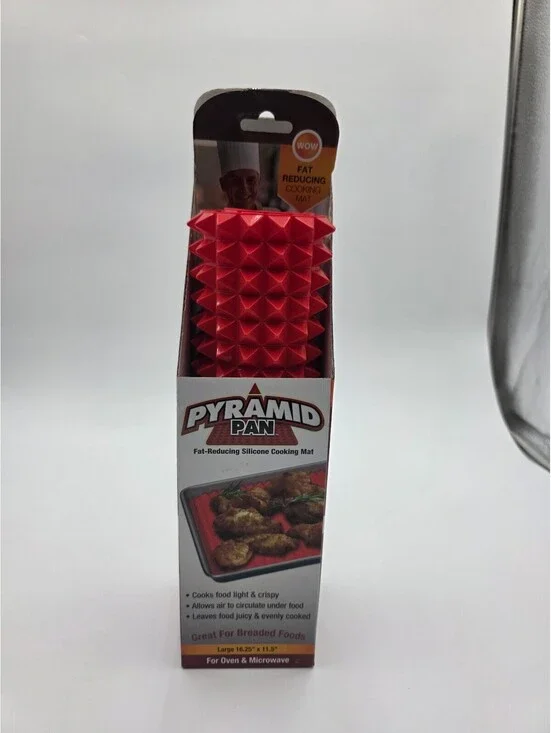 Pyramid Pan Fat-Reducing Silicone Cooking Mat Large 16.25