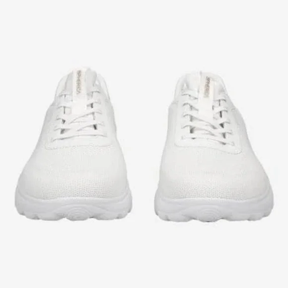 Geox Respira White Leather Low Top Sneakers Gold Heel Tab Womens 10.5 EUR 41