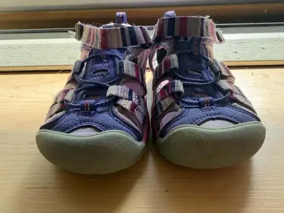 Keen Seacamp II CNX Toddler Girls Water Sandals Purple Striped