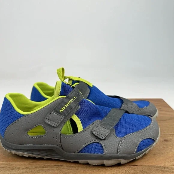 New NWOB Big Kids Merrell Kid's Hydro Quest Water Shoes Blue Size‎ 6