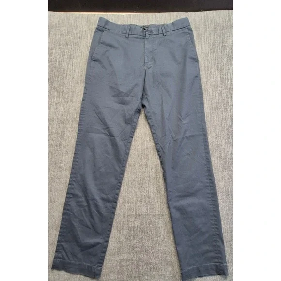 Banana Republic Slim Fit Chino Pants men's 33x32 dusty blue stretch flat front