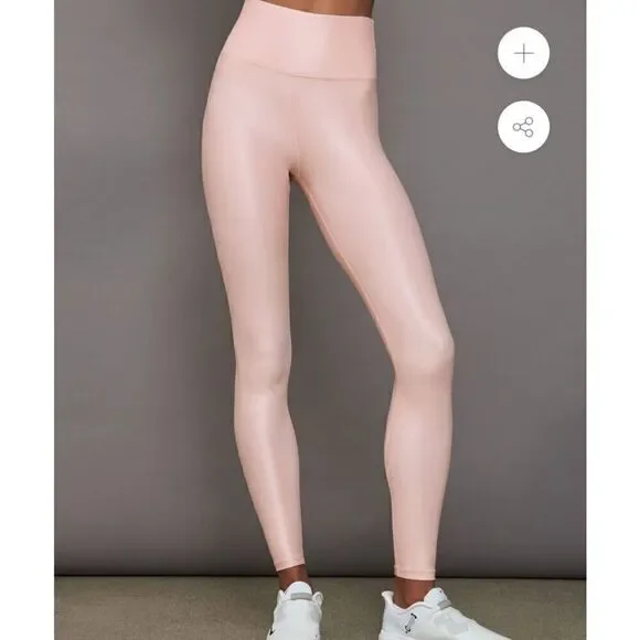 Takara carbon 38 high rise women's activewear beige tan shimmer basics M