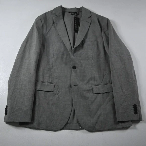 NEW Banana Republic 42R‎ Gray Smart Weight Unstructured Mens Blazer Sport Coat