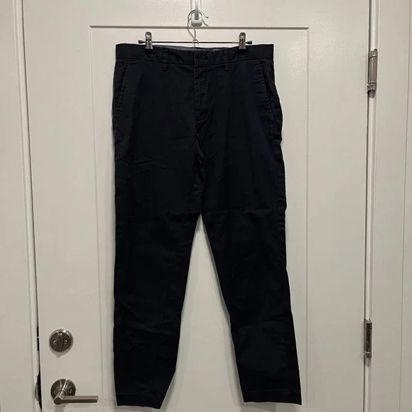 Banana Republic Mason Chino Mens 31x30 Navy Blue Athletic Tapered Fit Pants