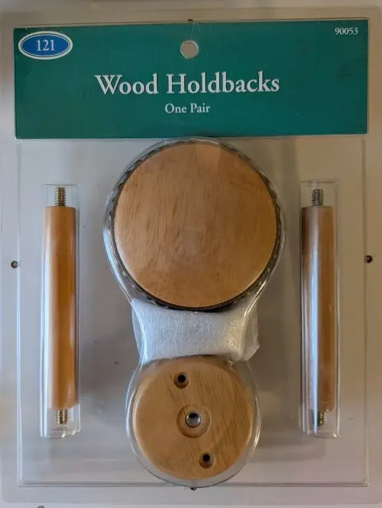 Kenney MFG 121~ Wooden Holdbacks ~ Light Oak Finish ~ Item # 73-V80014 ~ New