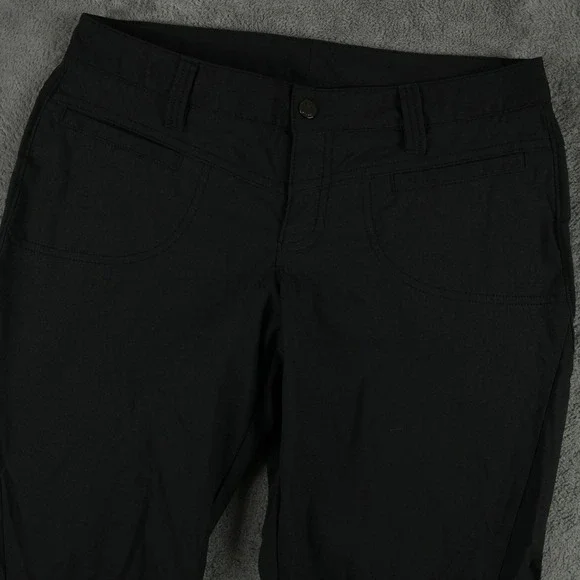 Athleta Trekkie‎ Hike Pants Women 6 Black Hiking Outdoor Technical Straight Leg