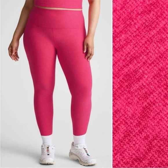 Beyond Yoga Spacedye Hot‎ Pink 23” Leggings Size 2X