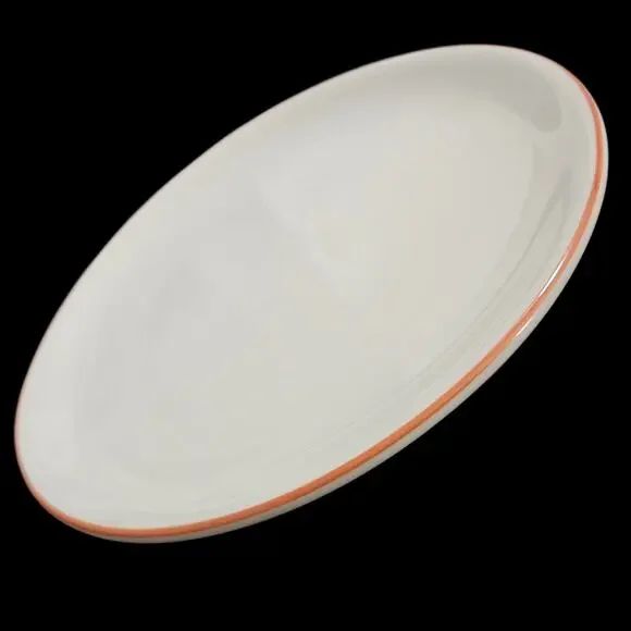 Vintage Syracuse China Coral Rim Salad Plates Set of 3 Restaurant Ware USA 8
