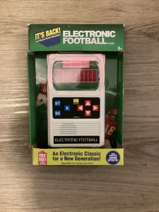 2002 Mattel Electronic Football Handheld Game Brand New Sealed w/Box Damage.