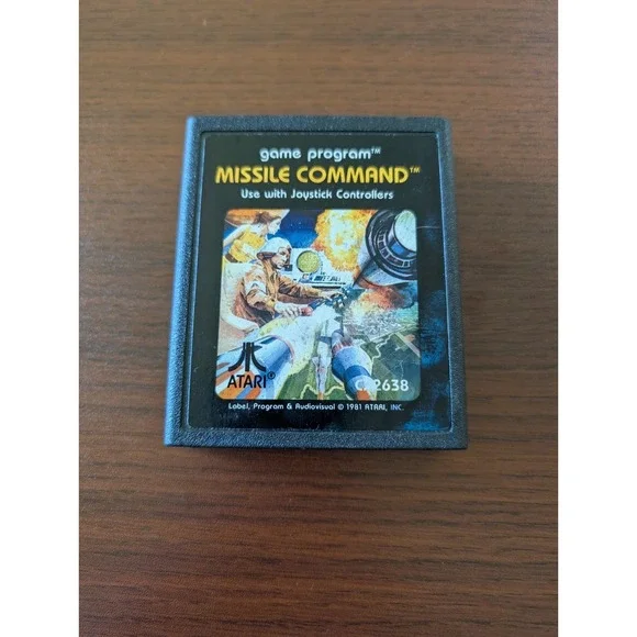 Missile Command Atari 2600 Cartridge - Tested Working, Authentic 1981