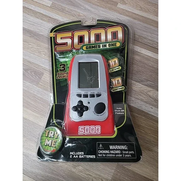 Portable Arcade‎ 5000 Games in One Electronic Handheld Travel Game SEALED New