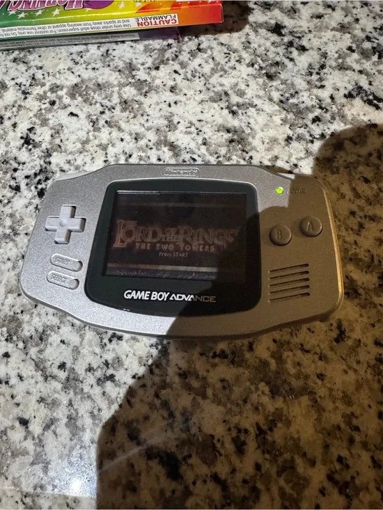 Nintendo Game Boy Advance AGB-001 Handheld Game Console Silver