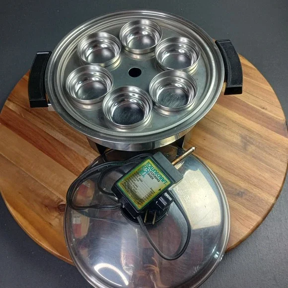 Townecraft Stainless Steel Electric Skiller 17450 Egg Poacher Insert USA Made‎