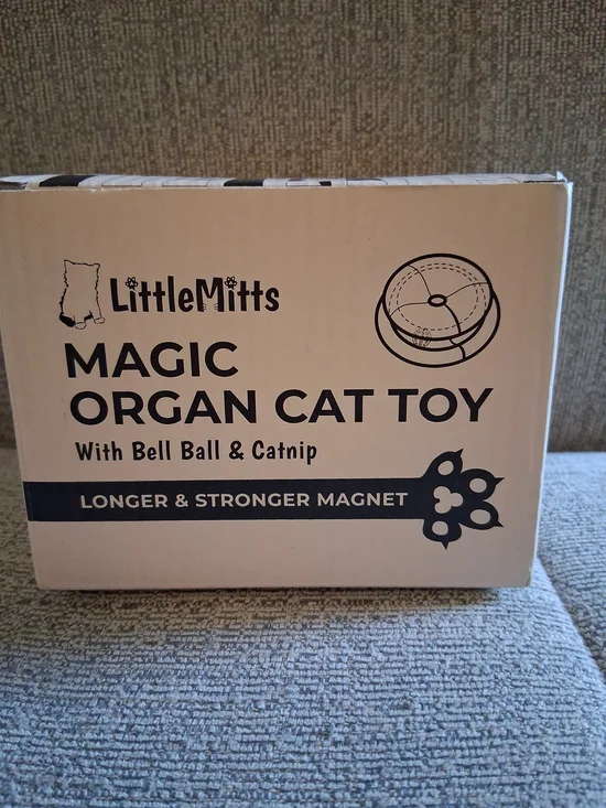 Magic Organ Cat Toy — Brown Interactive Playball with Catnip