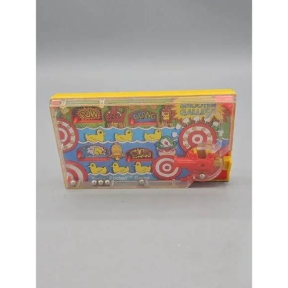 Vintage 1976 Tomy Pocket Shooting Gallery Game, Fair Game, Handheld