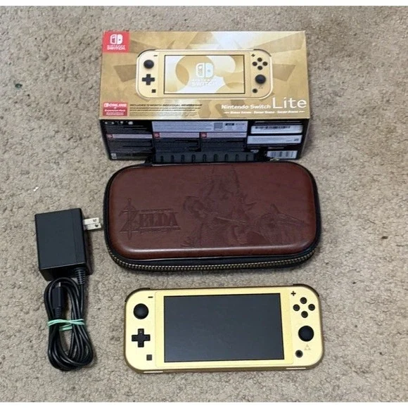 Nintendo Switch Lite Handheld Console - Legend of Zelda Hyrule Edition CIB