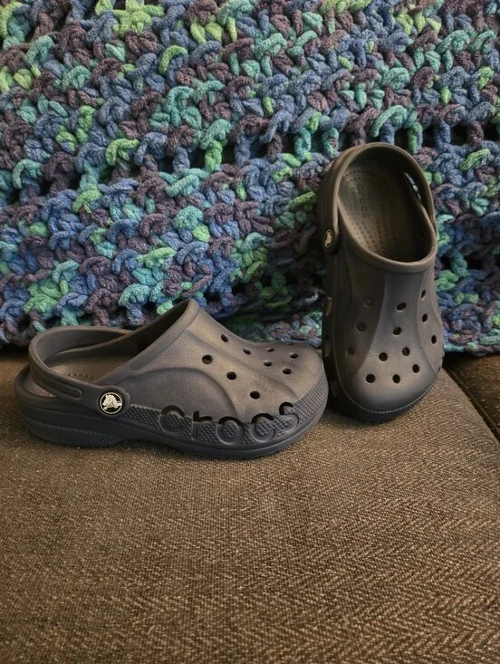 Blue Crocs Size J2
