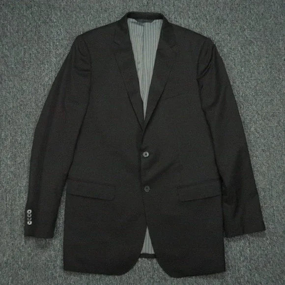 Banana Republic‎ Blazer Mens Black 42L Marzotto Wool Sport Coat Jacket