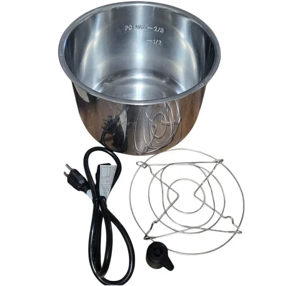 Instant Pot OEM Parts Lot Stainless Steel Pot Wirerack Power Cord Release Handle