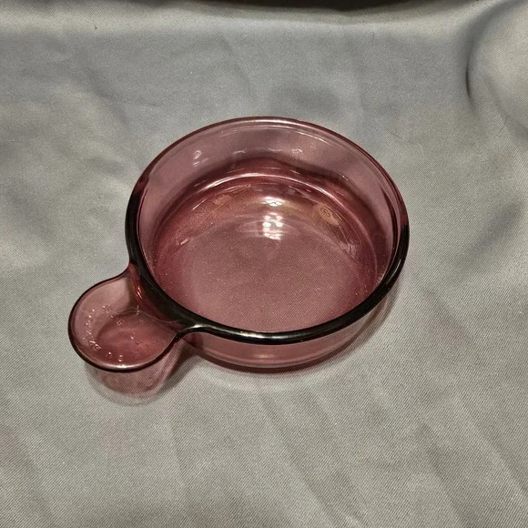 Corning Visions Cranberry Glass Grab-It Bowl 0.4L Casserole 150-B USA Made