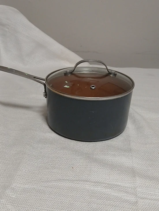 Gotham 2.37 Lt  Gray Saucepan with Glass Lid - Gray