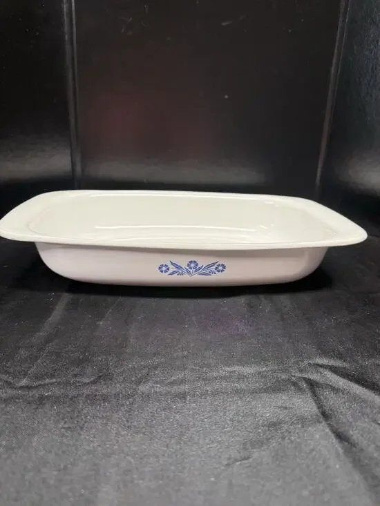 Corning Ware P- 21 BLUE CORNFLOWER BAKING DISH 13