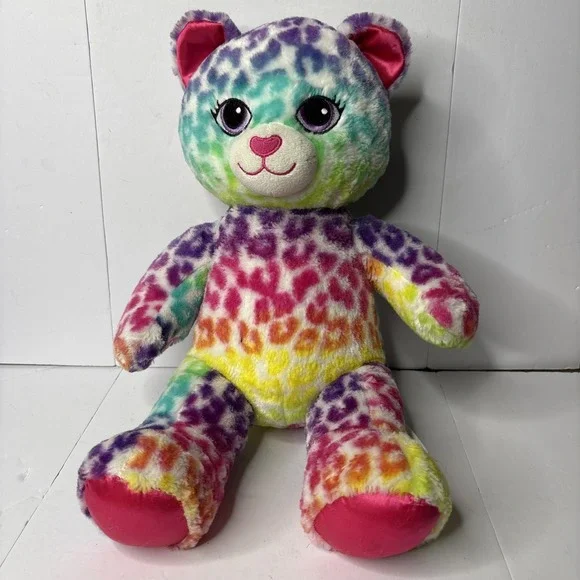Build A Bear Workshop Rainbow‎ Leopard Cat Kitty 17